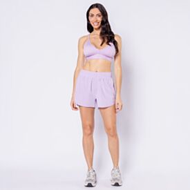 Short Fitness Feminino De Tactel Scream Lilas