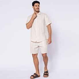 Short Masculino Em Algodão Com Textura Thing