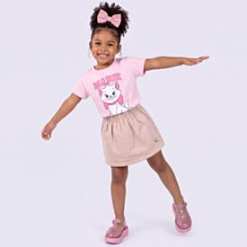 Short Saia Infantil Menina 1 a 3 Anos Yoyo Kids Chino