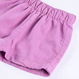 Short Sarja Infantil Menina 1 a 3 Anos Yoyo Kids Rosa Orquidea
