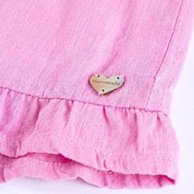 Short Sarja Infantil Menina 4 a 10 Anos Marmelada