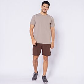 Shorts Esportivo Masculino De Tactel Scream Marrom
