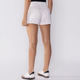 Shorts Feminino Com Cordão Sawary Off White