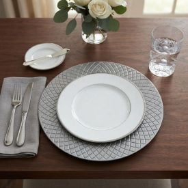 Sousplat Garden 33 cm Havan Casa - Prata