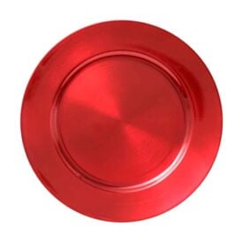 Sousplat Opala Plástico Lyor - Vermelho