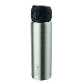Garrafa Squeeze Térmica Tampa Flip Lyor 410Ml - Inox