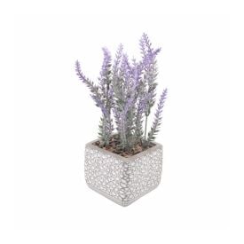 Suculenta Artificial Com Vaso De Cimento Havan Casa 13 Cm - Lilás 