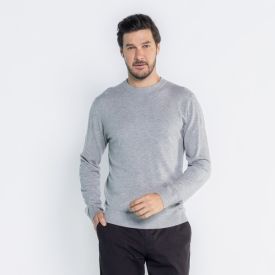Suéter Masculino De Tricot Gola Redonda Marc Alain