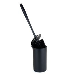 Escova Sanitária Com Suporte Redondo Arthi - Preto