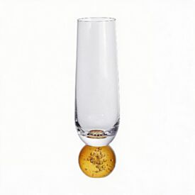 Taça para Champagne Milano de Vidro 300Ml Hauskraft - Ambar
