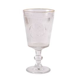 Taça de Água Borboleta Gold Rim L' Hermitage 325Ml - Filete Dourado