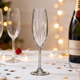 Taça de Champanhe de Cristal Bohemia Luxor -  220ml
