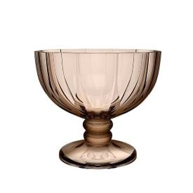 Taça Sobremesa De Vidro Refinatto 350Ml - Âmbar