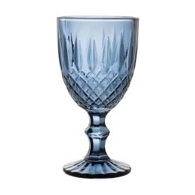 Taça de Água Greek Wolff 345Ml - Azul
