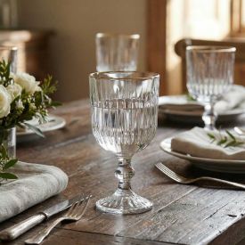 Taça de Água Siena com Filete Dourado Havan Casa - 345ml