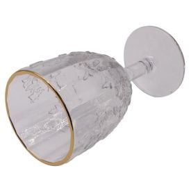 Taça de Água Sofia com Filete Dourado Havan Casa - 350ml