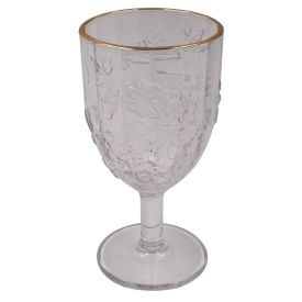Taça de Água Sofia com Filete Dourado Havan Casa - 350ml