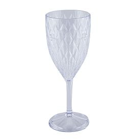 Ta&ccedil;a De Vinho Plas&uacute;til Glamour 330Ml - Transparente