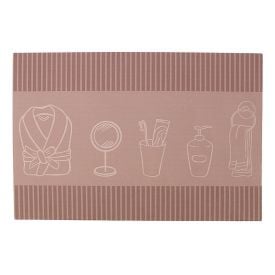 Tapete Acqua Sec para Banheiro 60X40 cm Havan Casa - Rosa Retangular