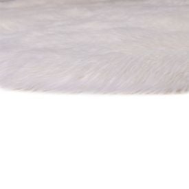 Tapete Alaska Redondo Para Quarto E Sala 1,50X1,50 M Havan Casa. - Branco
