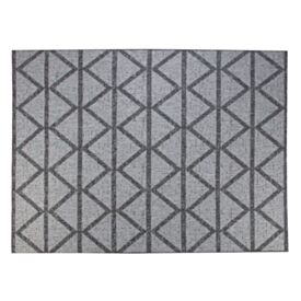 Tapete Quarto e Sala Amazonas Sisal 2,00X3,00M Havan Casa - Cinza Geométrico