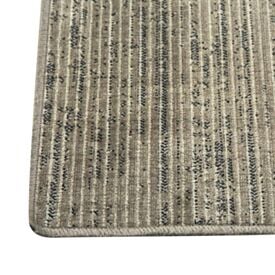 Tapete para Quarto e Sala 60Cm X 1,00M Belga Havan Casa - Listras Cinza e Bege