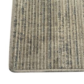 Tapete para Quarto e Sala 1,00X1,40 m Belga Havan Casa - Listras Cinza E Bege