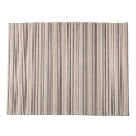 Tapete para Quarto e Sala Chenile 1,20X1,60 m Havan Casa - Listras Bege e Azul