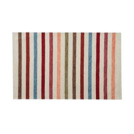 Tapete para Quarto e Sala Chenille 55X85 cm Havan Casa - Off White Listrado