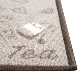 Tapete para Cozinha 50Cmx1,20 m Havan Casa - I Love Tea Bege 