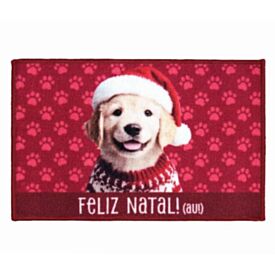 Tapete Decorativo de Natal 40X60cm Havan Casa - Pet Vermelho