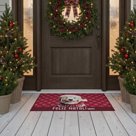 Tapete Decorativo de Natal 40X60cm Havan Casa - Pet Vermelho