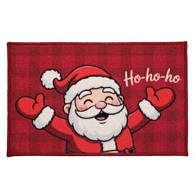 Tapete Decorativo de Natal 40X60cm Havan Casa - Noel HoHoHo Vermelho