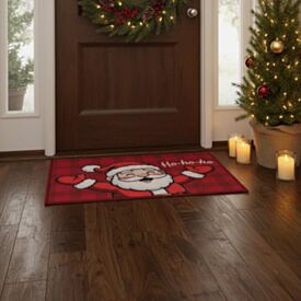Tapete Decorativo de Natal 40X60cm Havan Casa - Noel HoHoHo Vermelho