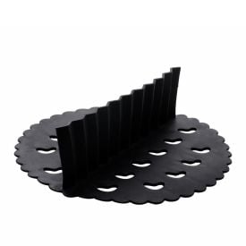Tapete De Silicone Redondo Com Divisória Para Air Fryer Lyor 18Cm - Preto