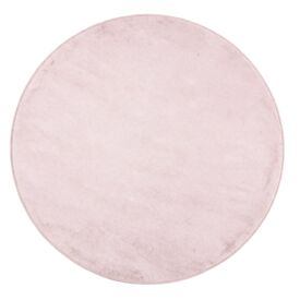 Tapete Denver Redondo para Quarto e Sala 2,00X2,00M Havan Casa - Rose