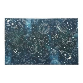 Tapete Para Quarto Infantil 80X125 Cm Havan Casa - Astronauta