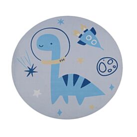 Tapete Infantil Magic Redondo 1,00X1,00M Havan Casa - Cinza Dino