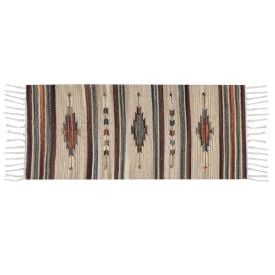 Tapete para Quarto Ou Sala 50Cmx1,20 m Kilim Havan Casa - Bege