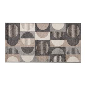 Tapete para Sala e Quarto 80Cmx1,50 m Lotus cm Havan Casa - Cinza Círculos