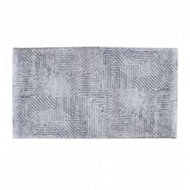 Tapete para Quarto e Sala 57Cm X 1,00M Lucca Havan Casa - Cinza Elegance 