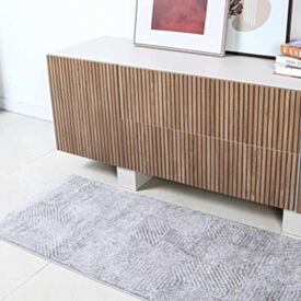 Tapete para Quarto e Sala 57Cm X 1,00M Lucca Havan Casa - Cinza Elegance 