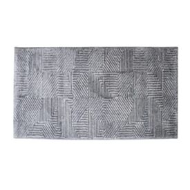 Tapete para Quarto e Sala 57Cm X 1,00M Lucca Havan Casa - Cinza Elegance 