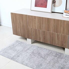 Tapete para Quarto e Sala 57Cm X 1,00M Lucca Havan Casa - Cinza Elegance 