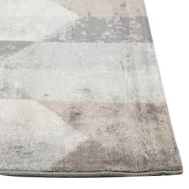 Tapete para Quarto e Sala 60Cm X 1,00M Nirvana Havan Casa - Cinza Geométrico
