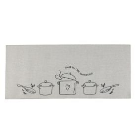 Tapete para Cozinha Nature 53Cm X 1,20M Havan Casa - Cinza C3