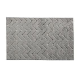 Tapete para Quarto e Sala 60Cmx100cm Milano Havan Casa - Cinza Chevron