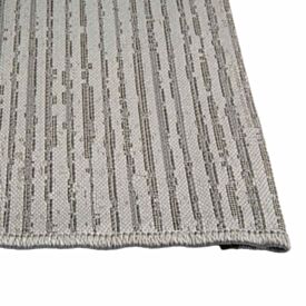 Tapete para Quarto e Sala 1,00 X 1,50M Valência Havan Casa - Cinza e Branco