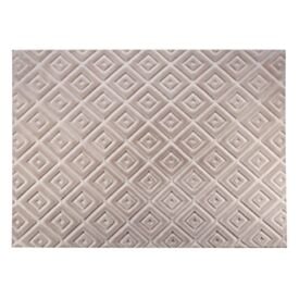 Tapete para Quarto e Sala 2,00X3,00M Milano Havan Casa - Bege Losango