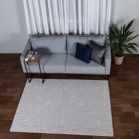 Tapete para Quarto e Sala Amazonas Sisal 1,40X2,00 Metros Havan - Bege A5231 3D